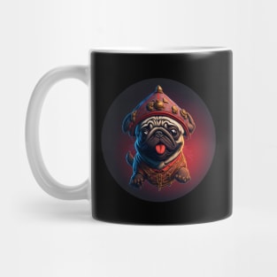 Pirate jumping pug Mug